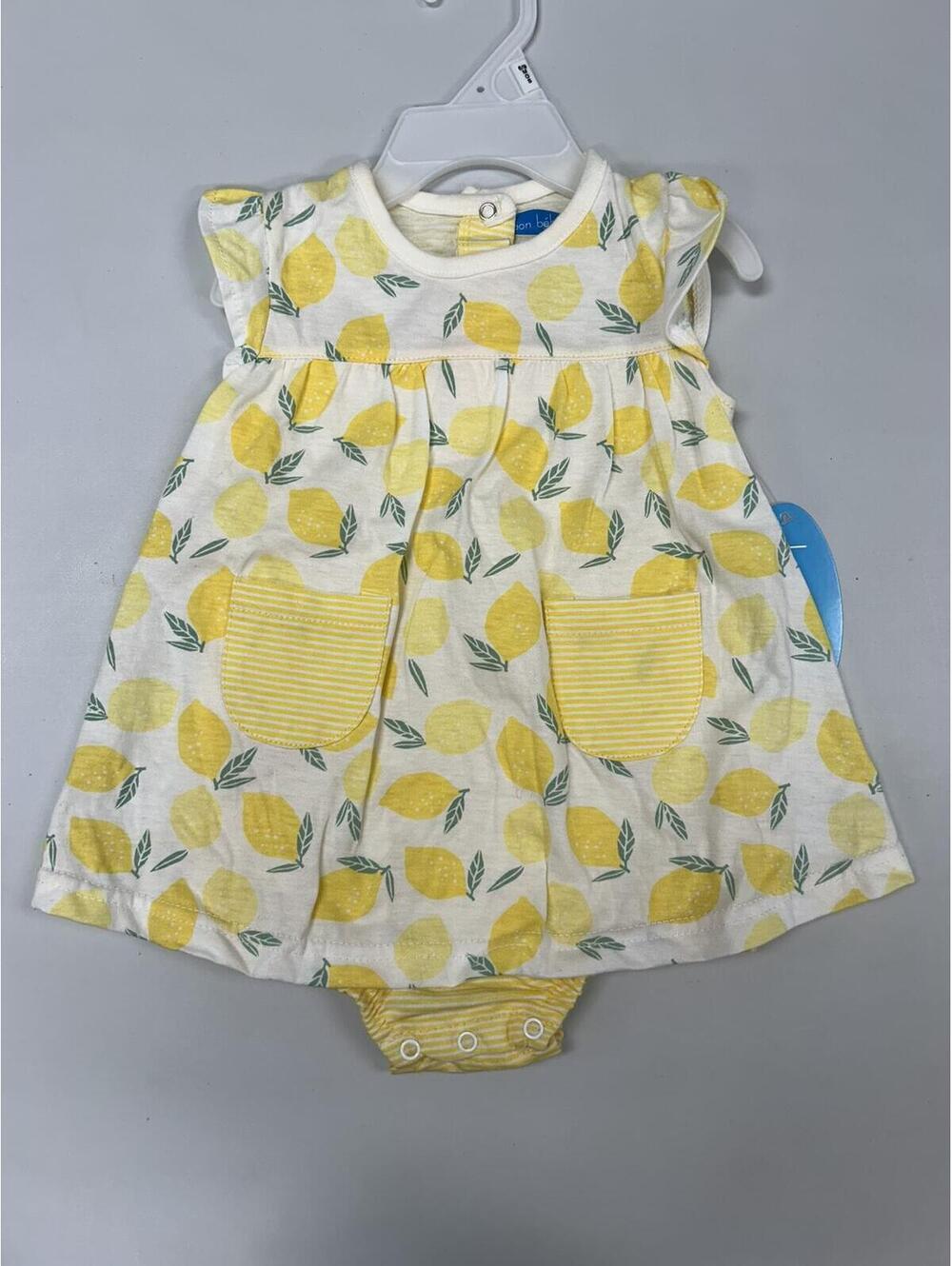 Bon Bebe Lemon Print Dress